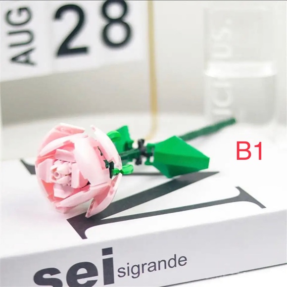 1pcs Lego Creative Building Blocks Flower Bricks Plant Gift Constructor Rose - Picture 8 of 14